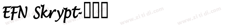 EFN Skrypt字体转换